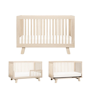 Hudson 3-in-1 Convertible Crib with Toddler Bed Conversion Kit in Natural