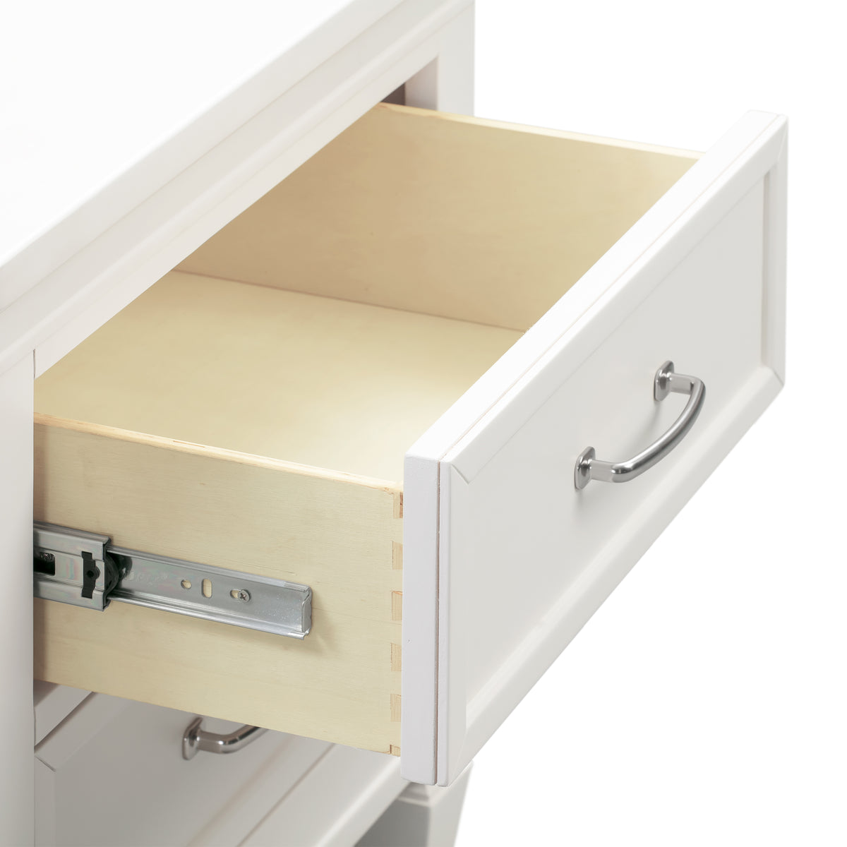 Darlington Assembled Nightstand in Warm White