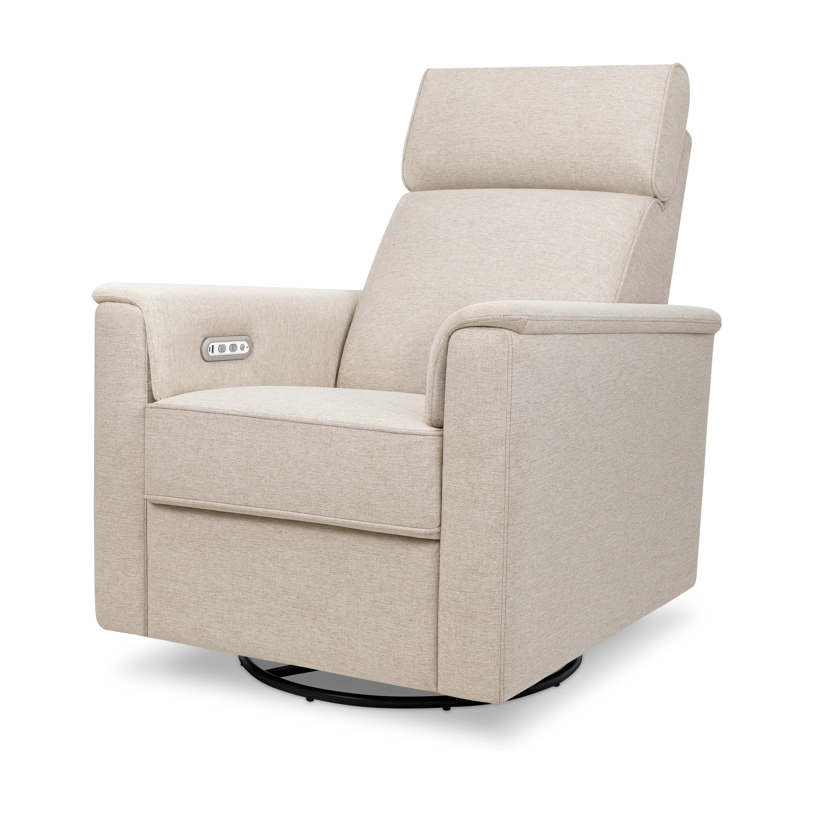 Willa Plus Power Glider Recliner w/ Power Headrest in Performance Beach Eco-Weave