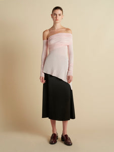 Jersey One - Shoulder Draped Top - Marina Moscone