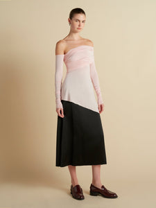 Jersey One - Shoulder Draped Top - Marina Moscone