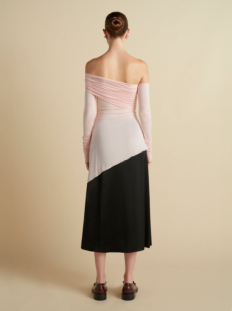 Jersey One - Shoulder Draped Top - Marina Moscone