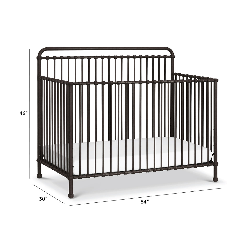 Winston 4-in-1 Convertible Crib in Vintage Iron