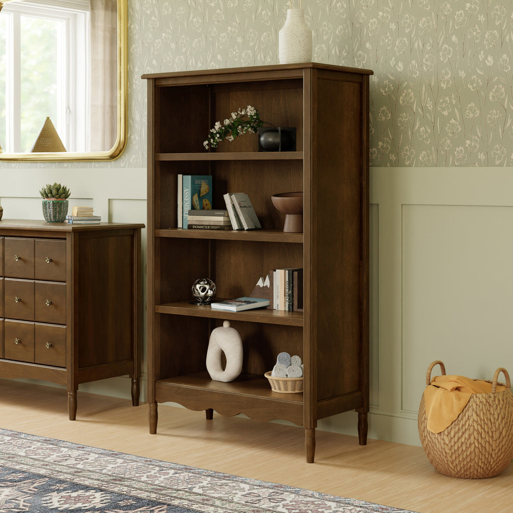 Liberty Assembled Bookcase in Natural Walnut