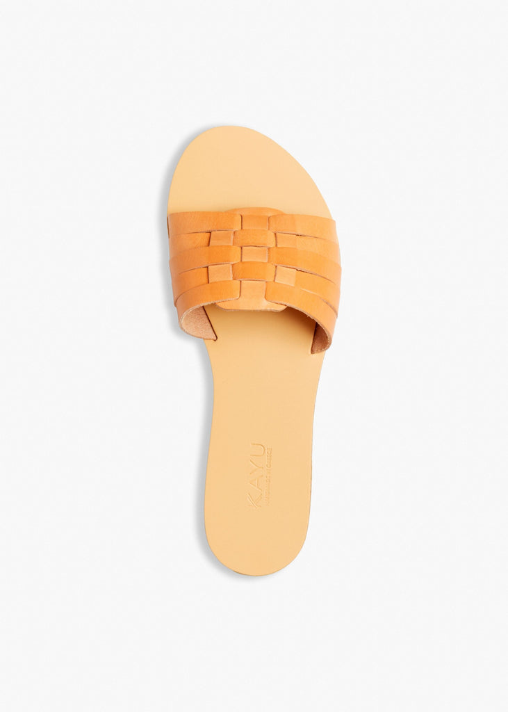 Xenia Vegetable Tanned Leather Sandal in Natural