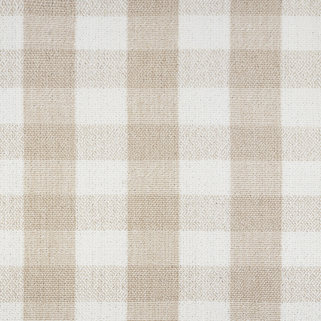 Crewe Electronic Recliner and Swivel Glider in Tan Gingham with Light Wood Base