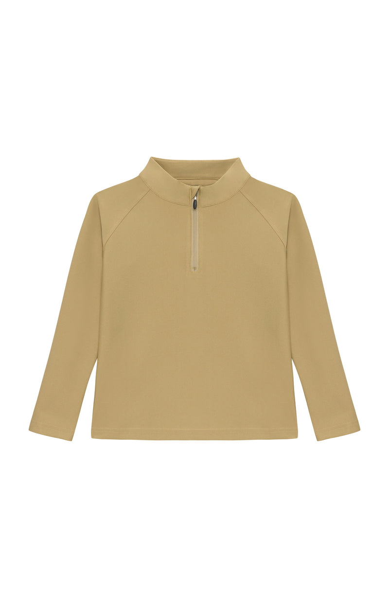 Half-Zip in Khaki