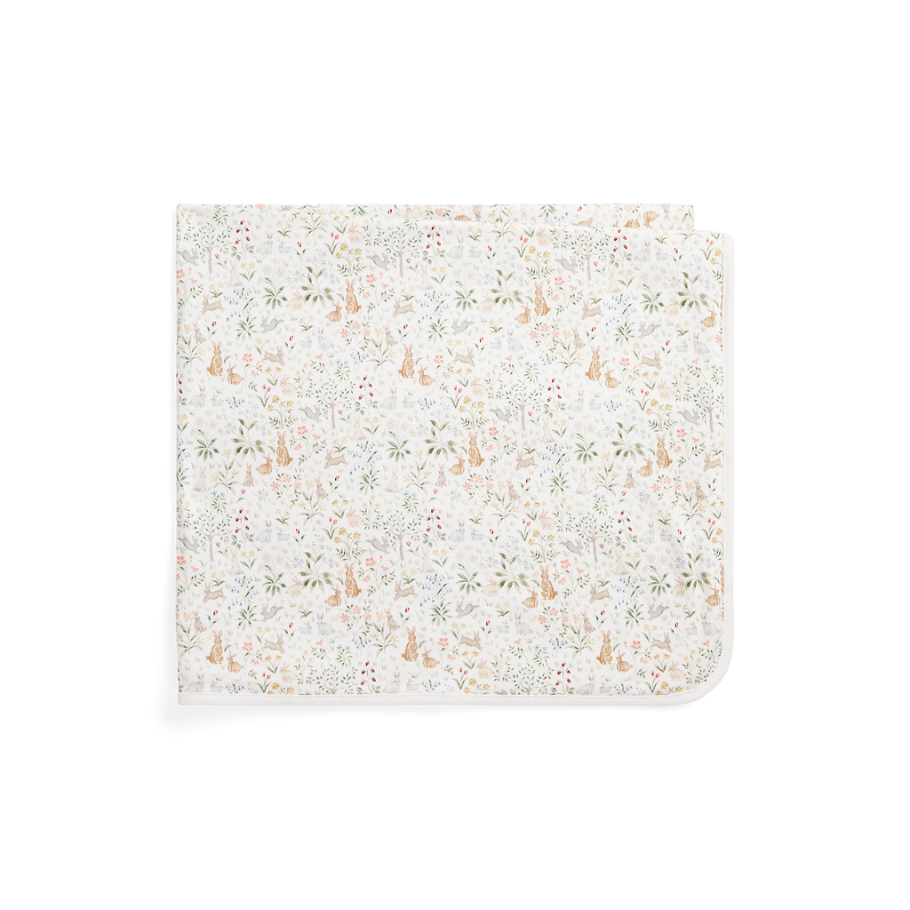 RL Baby x Riley Sheehey Cotton Blanket in Bunny Meadow