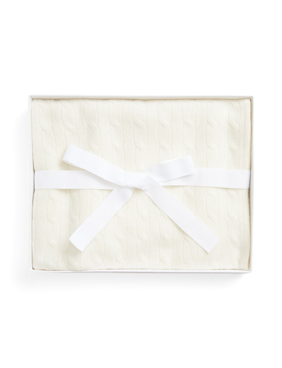 Cashmere Cable Knit Baby Blanket