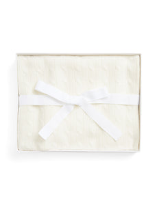 Cashmere Cable Knit Baby Blanket