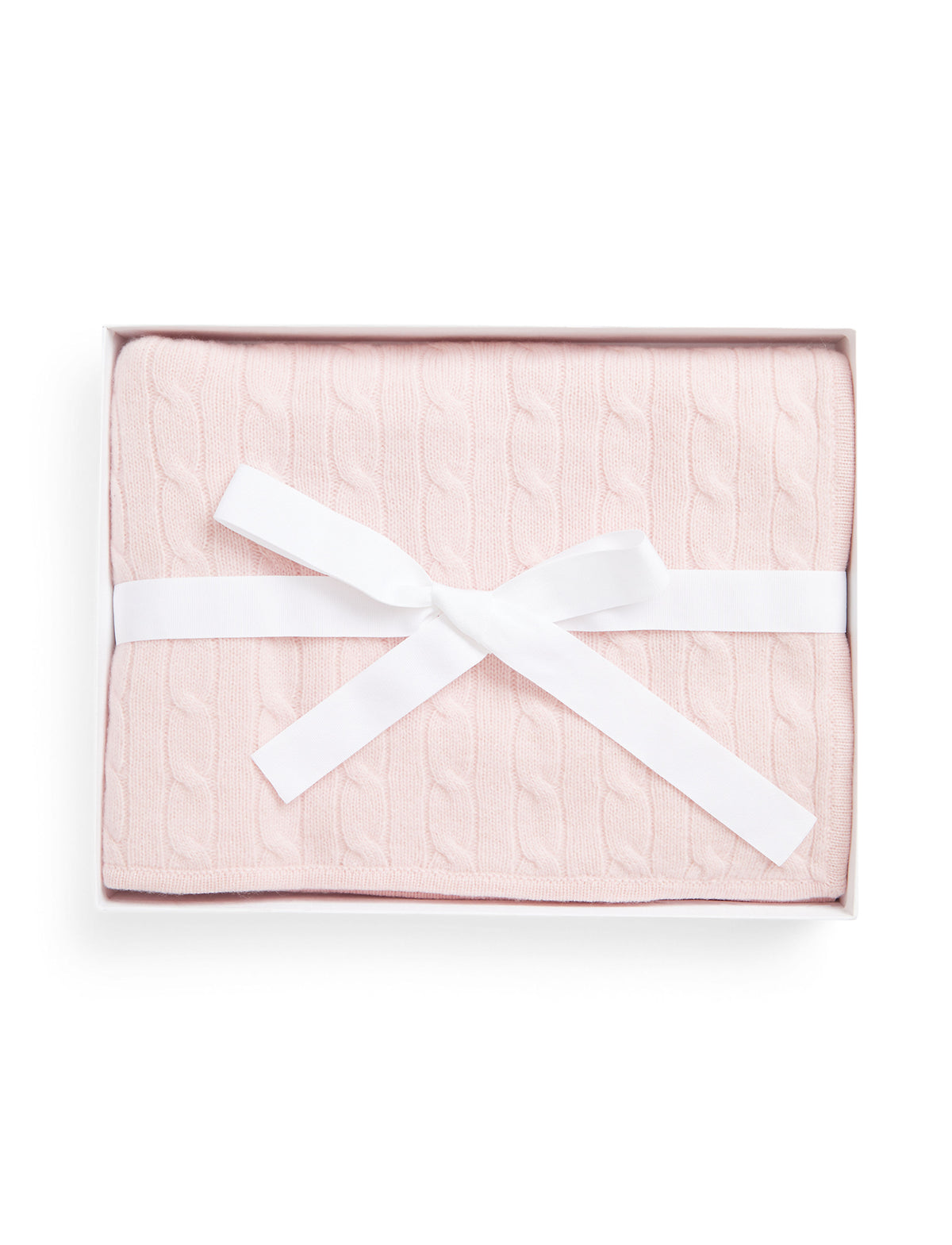 Cashmere Cable Knit Baby Blanket