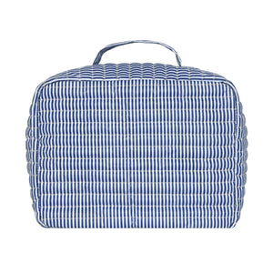 Navy Stripe Coated Lunchbox