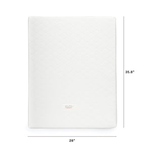 Pure Core Midi Crib Mattress w/ Hybrid Quilted Waterproof Cover (Lightweight) in White
