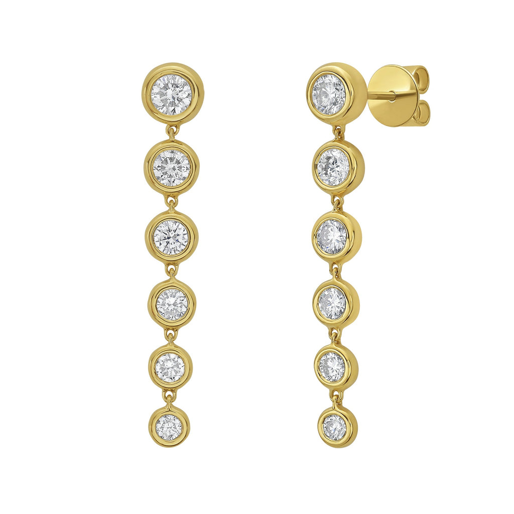Marguerite Diamond Earrings - Jewelry - RUCHI New York