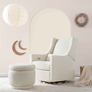 Enoki Storage Ottoman in Boucle in Ivory Boucle