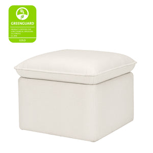 Cali Storage Ottoman in Eco-Performance Fabric | Water Repellent & Stain Resistant in Performance Cream Eco-Weave