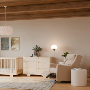 Kiwi Plus Power Recliner and Swivel Glider with Power Adjustable Headrest and USB Port in Chai Shearling