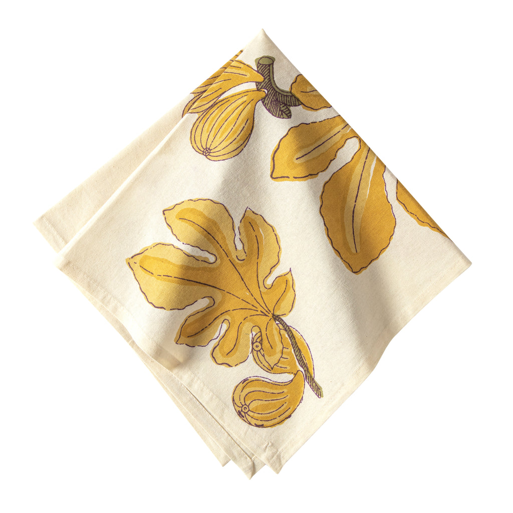 Fig Napkins in Citrine, Set of 6