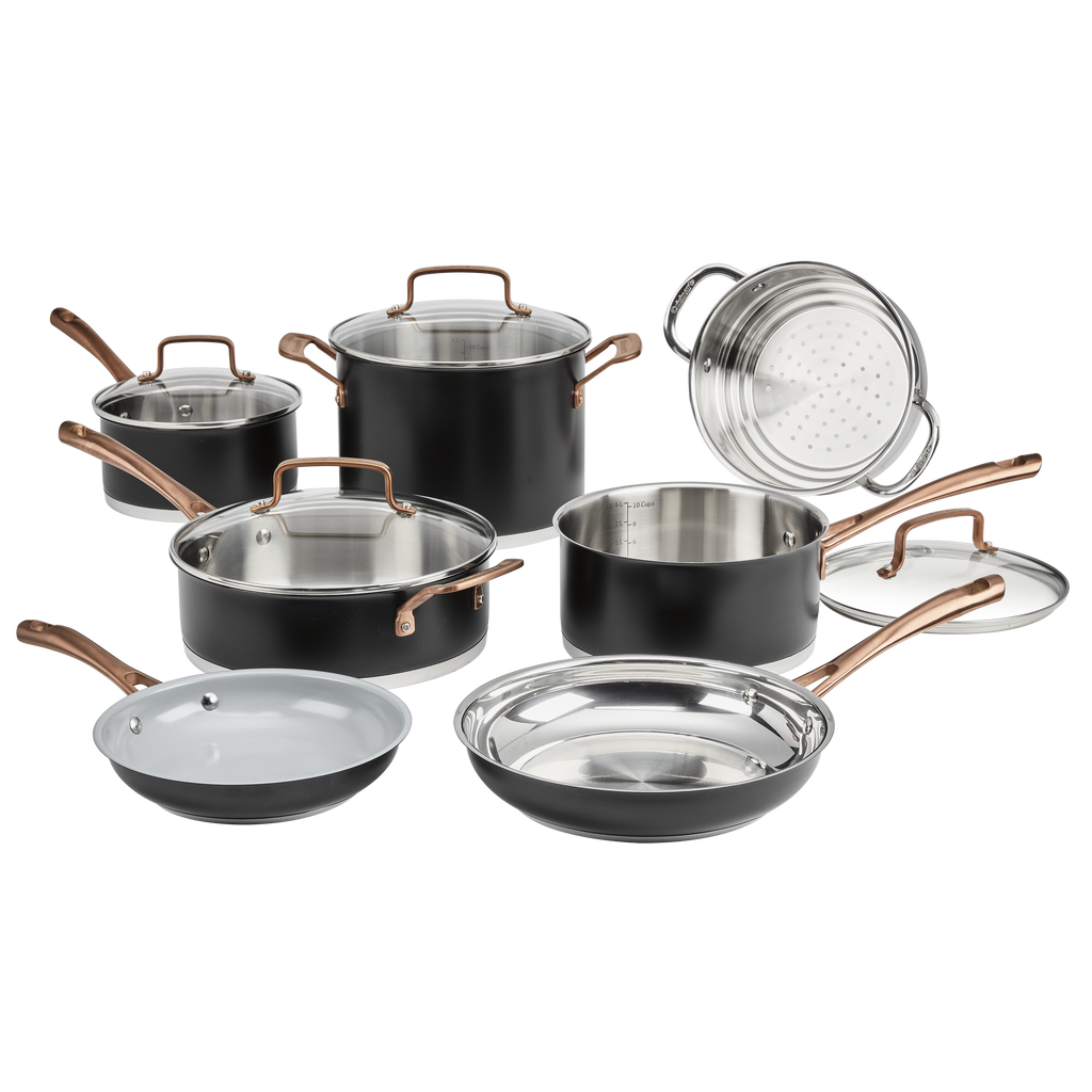 11-Piece Matte Black Elegance Set in Black