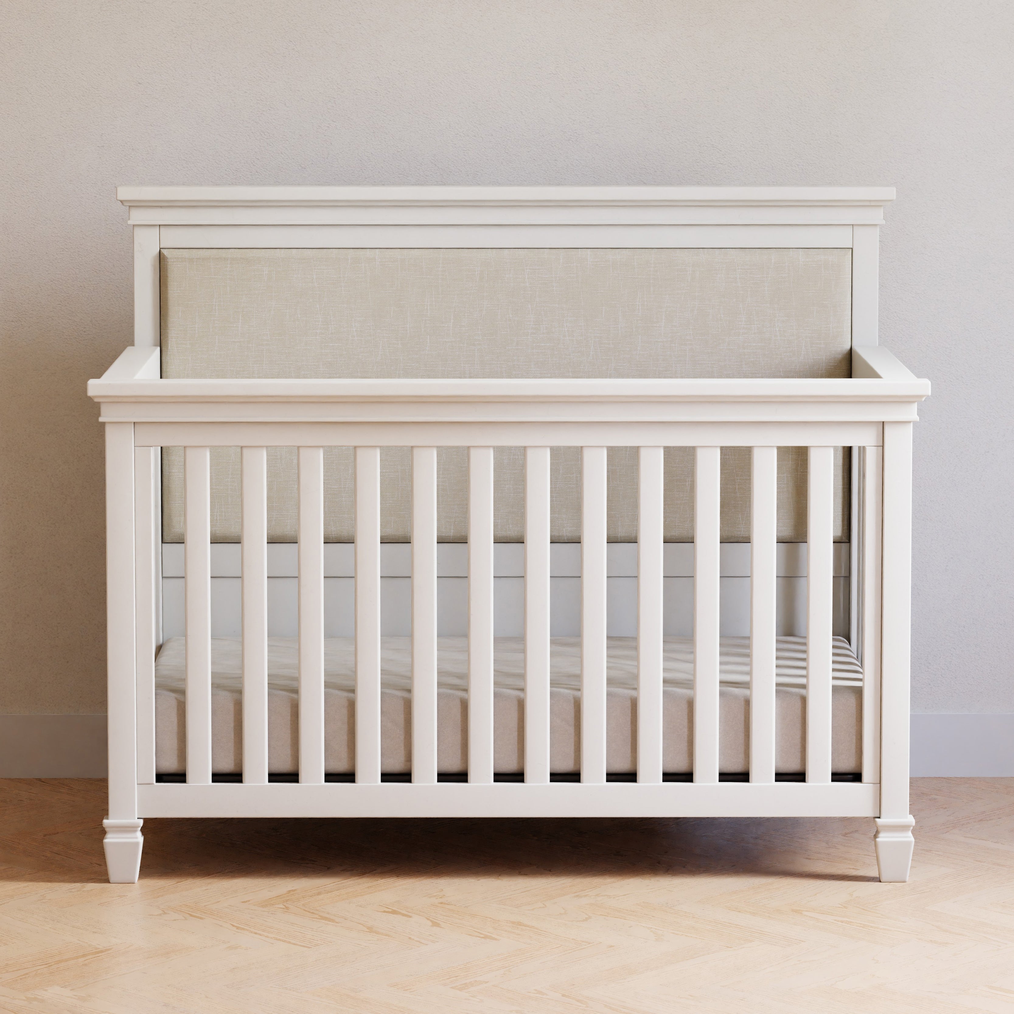 Darlington 4-in-1 Convertible Crib in Warm White