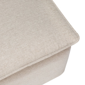 Cali Storage Ottoman in Eco-Performance Fabric | Water Repellent & Stain Resistant in Performance Beach Eco-Weave