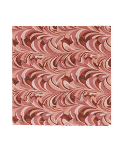 Rebecca Udall, Contemporary Whimsical Marble Linen Napkin, Pink Red