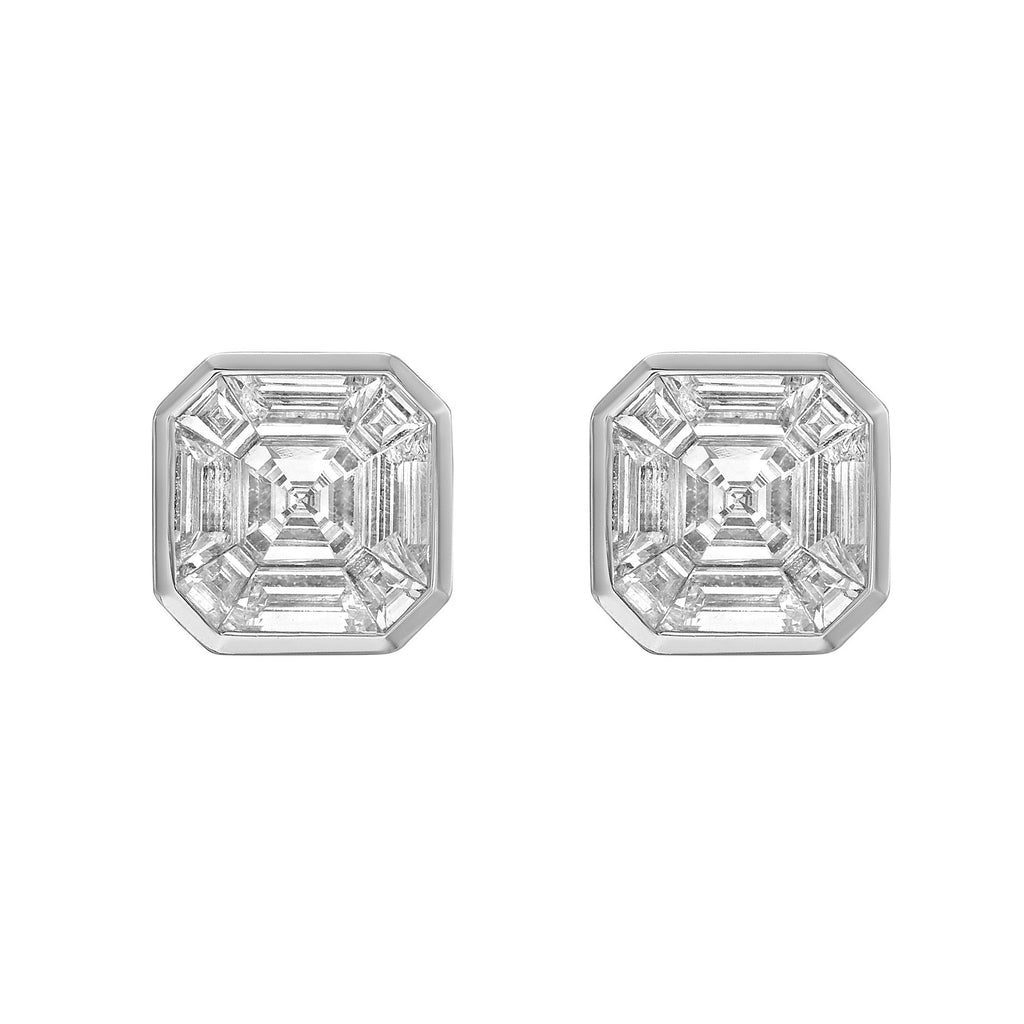 Paradis Diamond Stud Earrings - Jewelry - RUCHI New York
