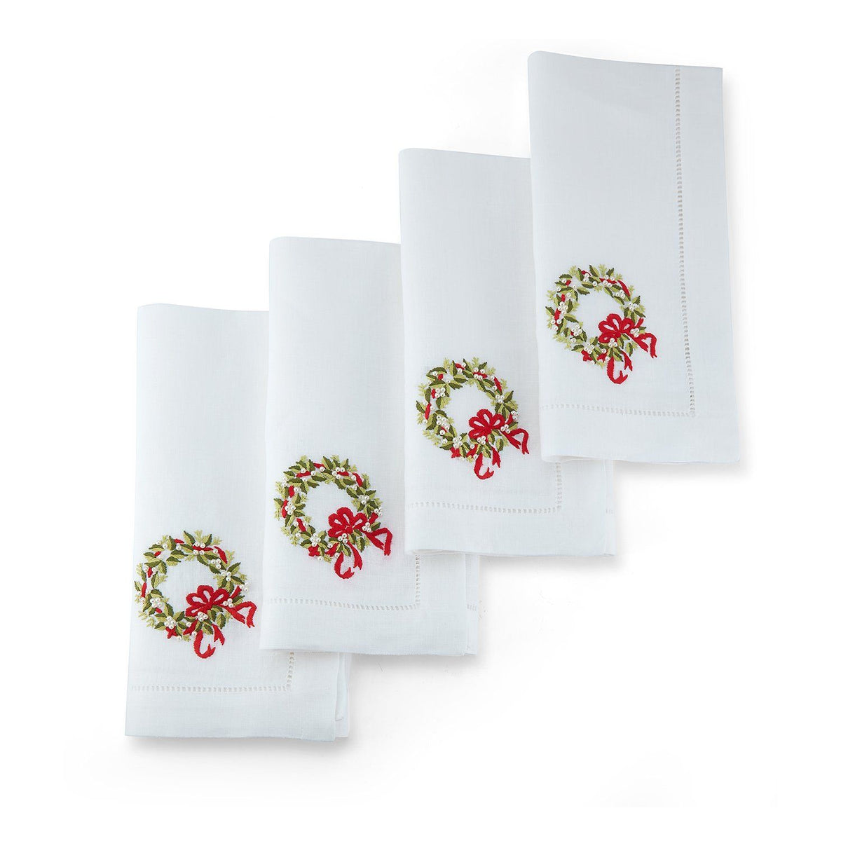 Pearl Wreath Dinner Napkins (4) Pearl Chefanie