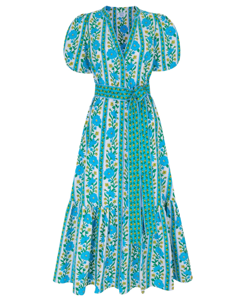 Pink City Prints Hibiscus Border Daisy Dress