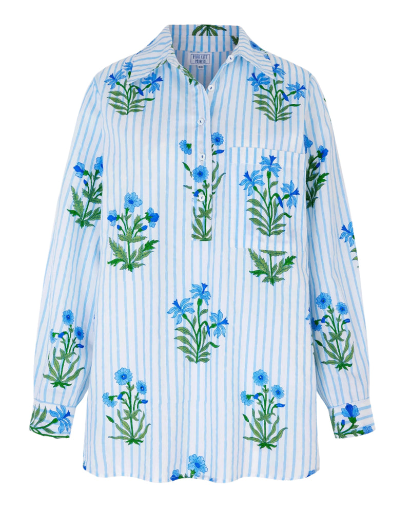 Pink City Prints Lily Stripe Alba Shirt
