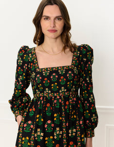 Pink City Prints Rose Border Cornelia Dress