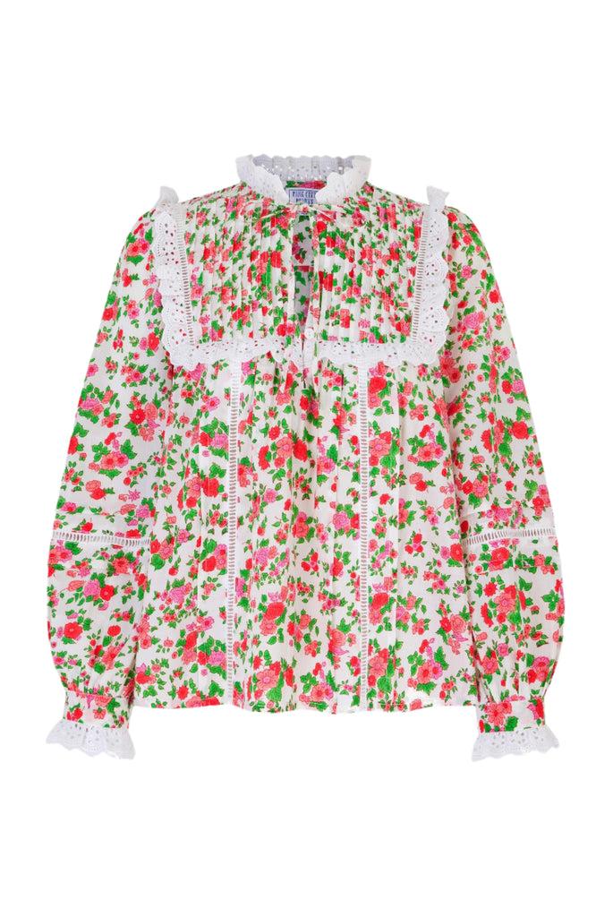 Pink City Prints Vintage Ditsy Nettie Blouse
