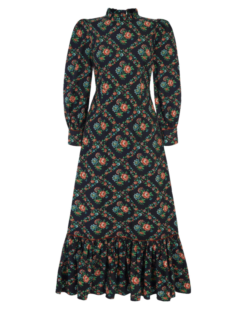 Pink City Prints Vintage Trellis Petworth Dress