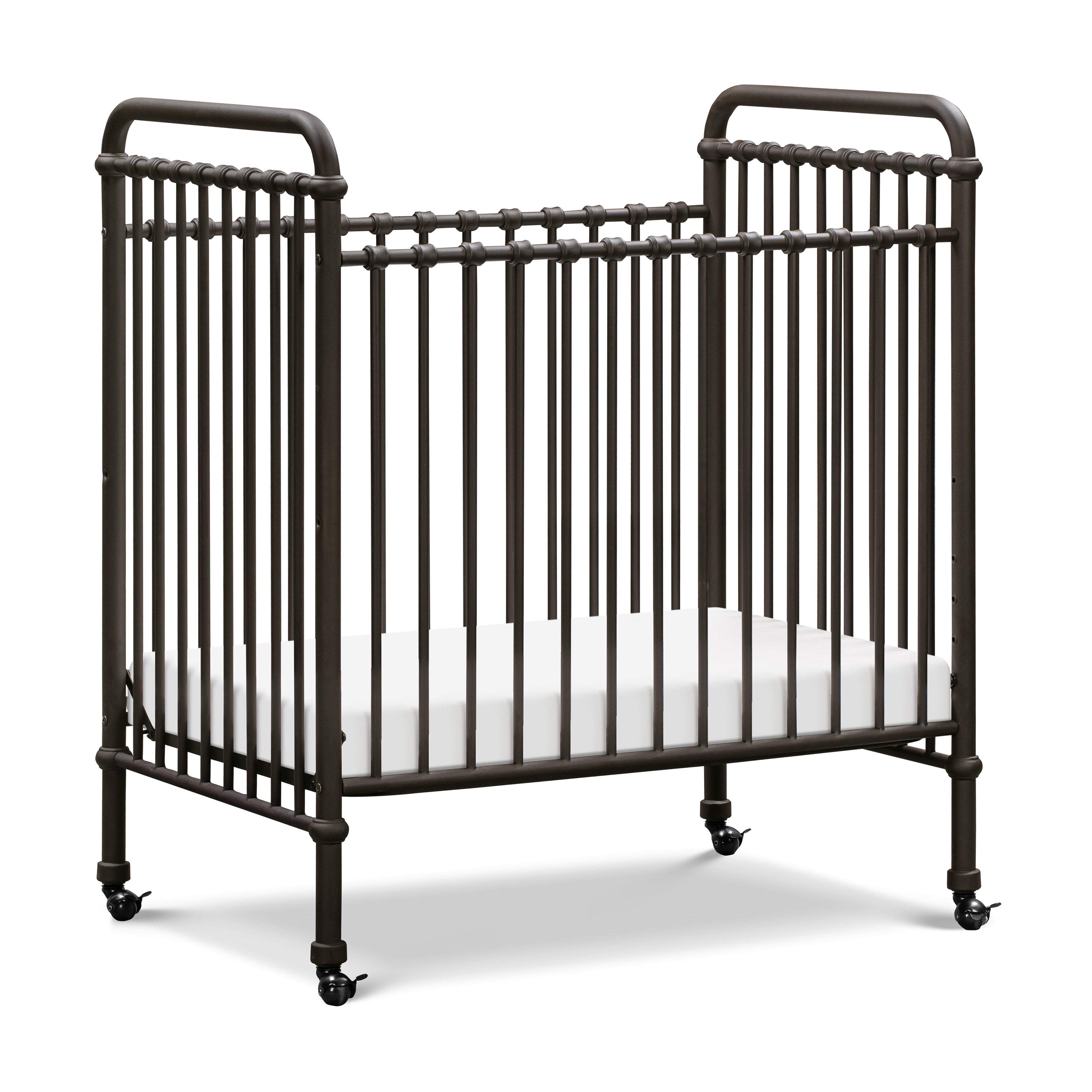 Abigail 3-in-1 Convertible Mini Crib in Vintage Iron