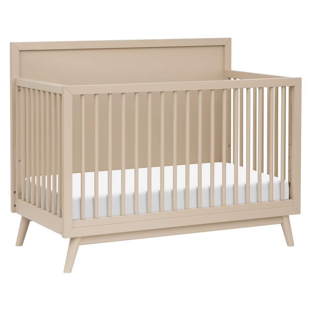Palma 4-in-1 Convertible Crib with Toddler Bed Conversion Kit in Taupe