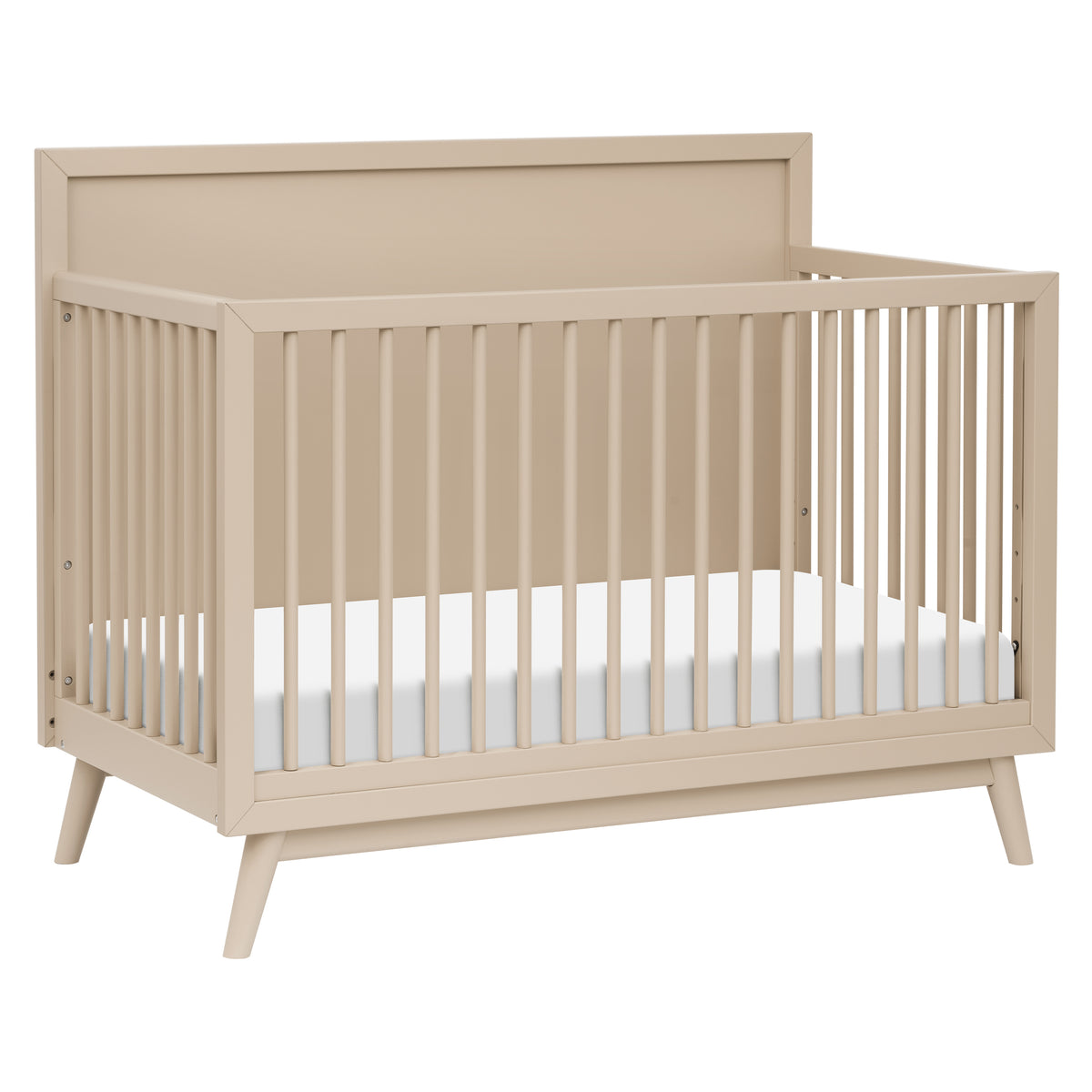 Palma 4-in-1 Convertible Crib with Toddler Bed Conversion Kit in Taupe