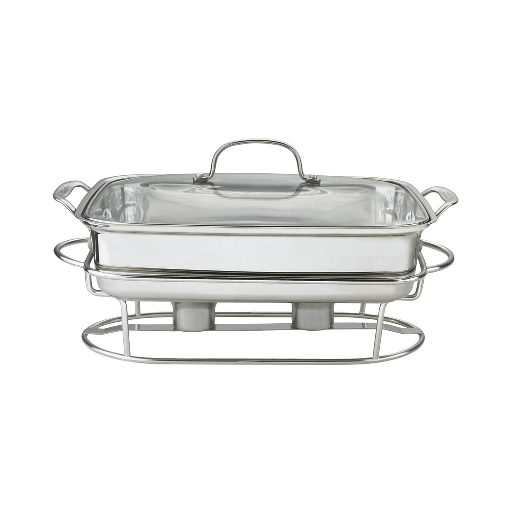 Classic Entertaining Collection 12" Rectangular Buffet Server in Stainless Steel