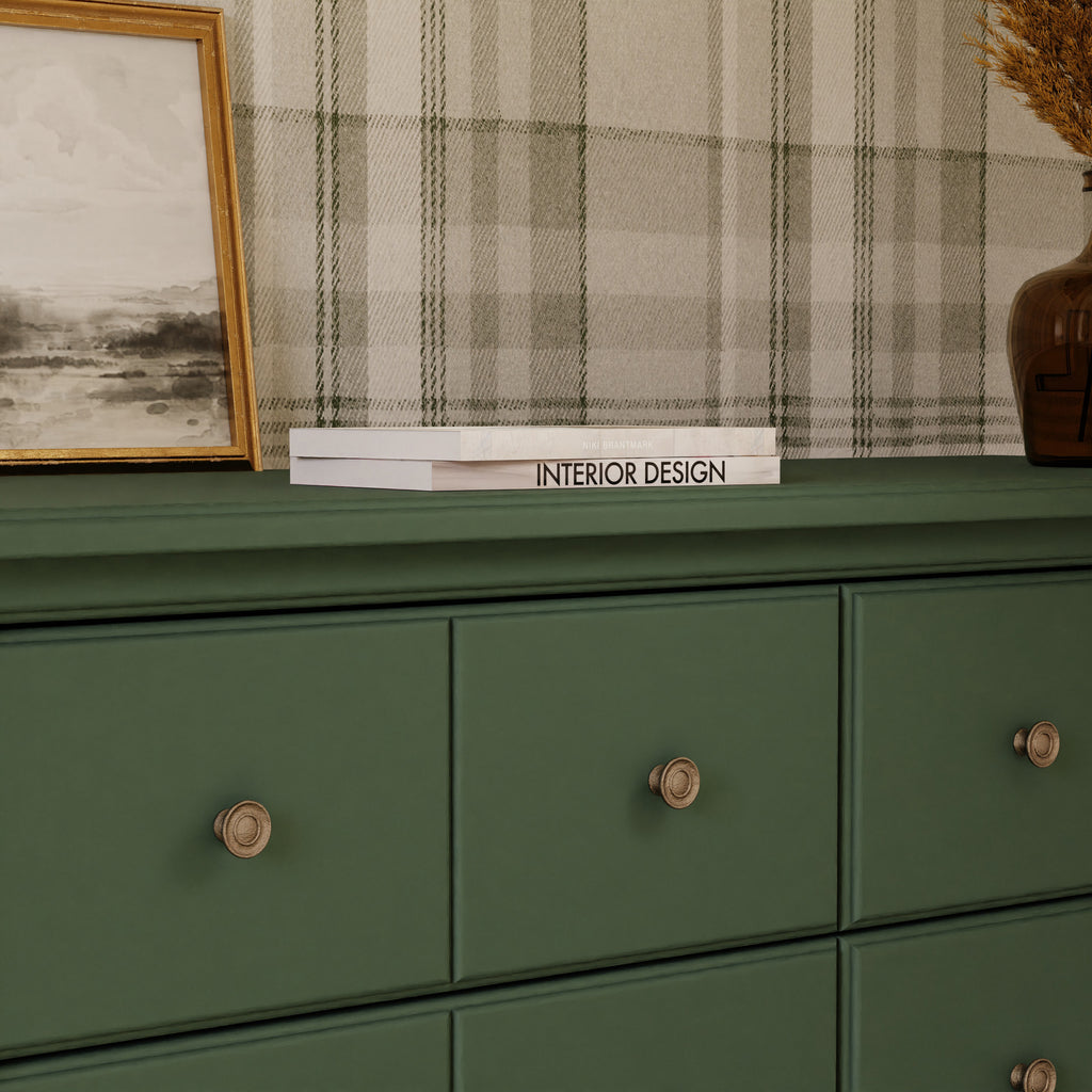 Liberty 6-Drawer Assembled Dresser in Forest Green