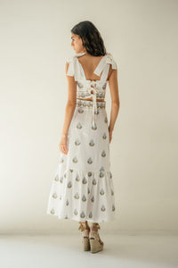 Begum Set - Off White & Blue Dresses - Formal OVER THE MOON
