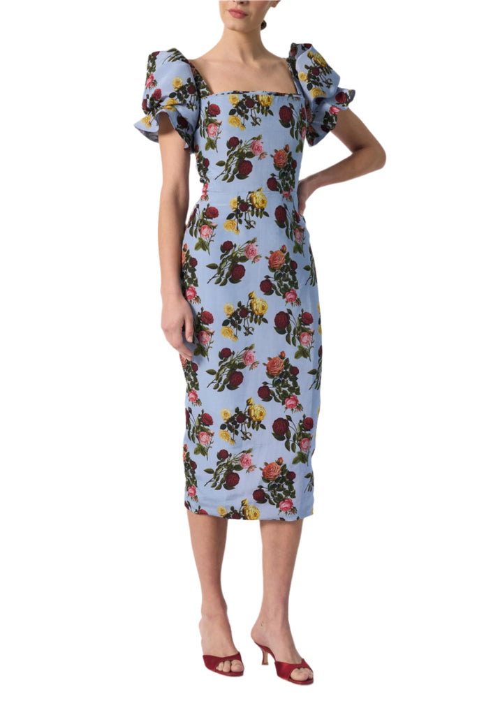 Rose Dress in Blue