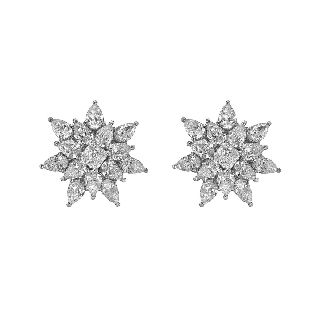 Rosee Diamond Stud Earrings - Jewelry - RUCHI New York