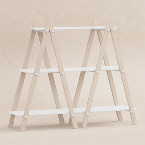 Dottie Bookcase in White & Washed Natural