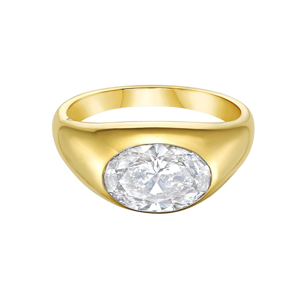 Santina Diamond Solitaire Ring - Jewelry - RUCHI New York