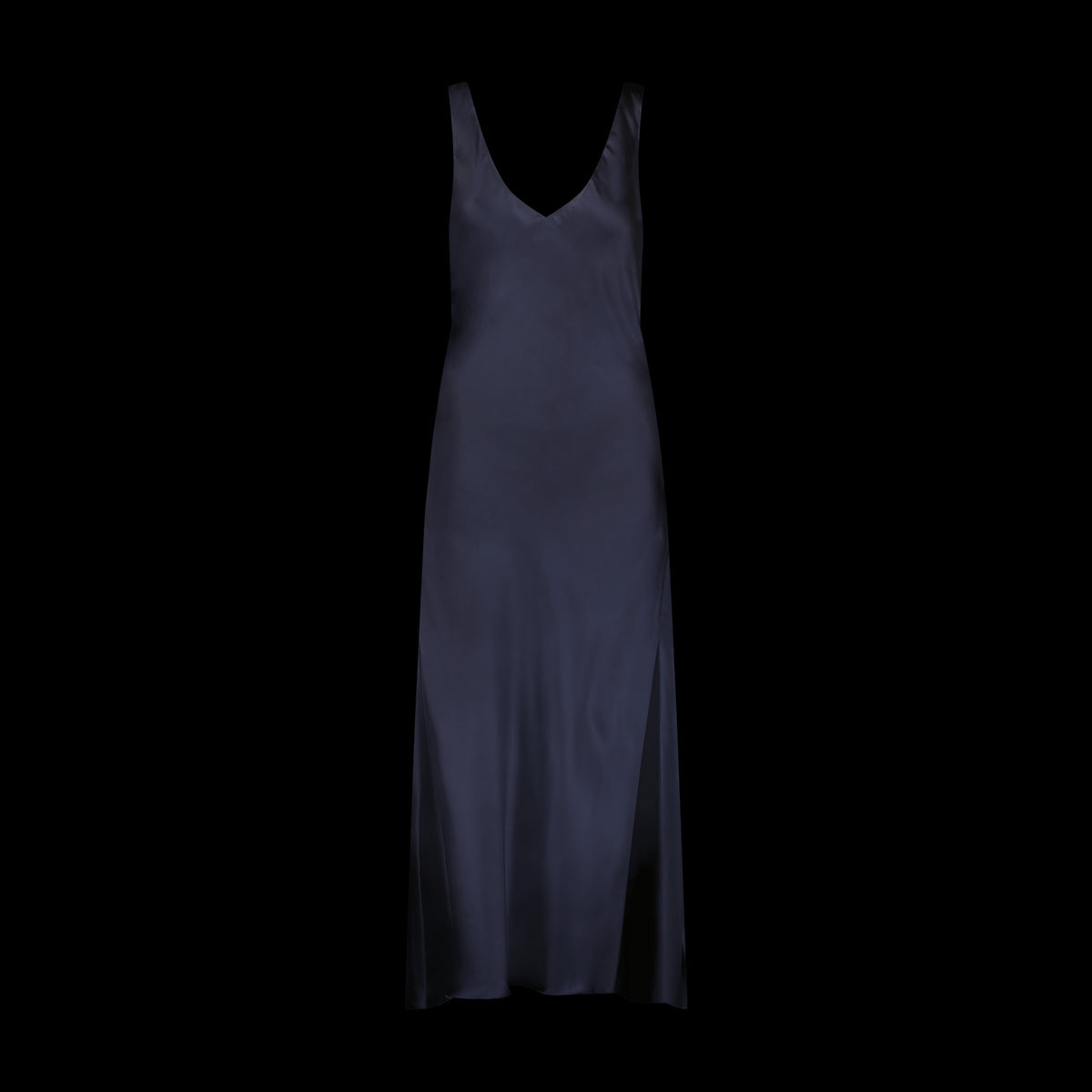 Satin Bias Slipdress with Cowl Back - Marina Moscone