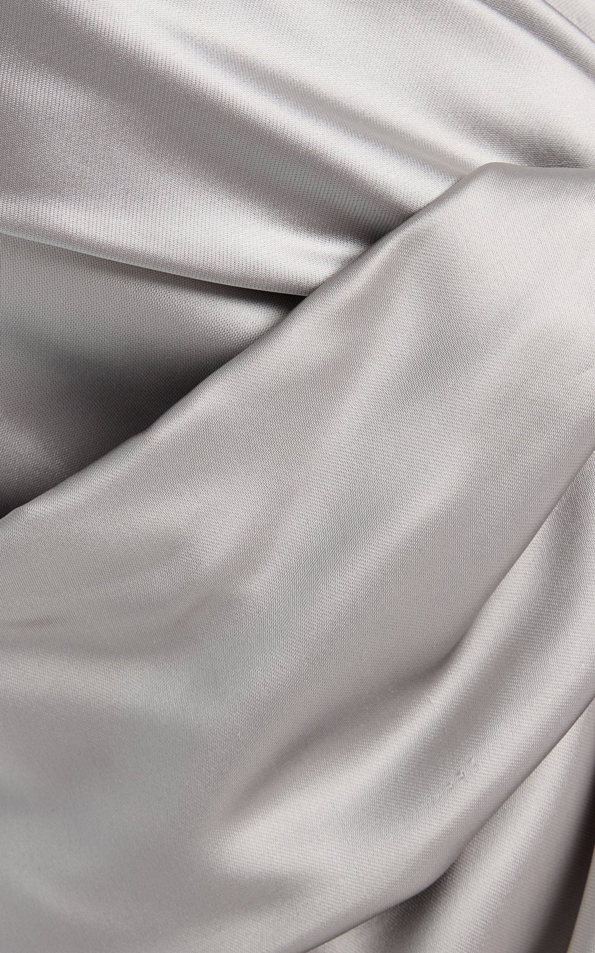 Satin V - Neck Twist Dress - Marina Moscone