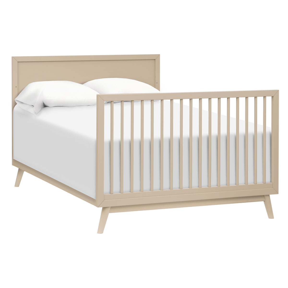 Palma 4-in-1 Convertible Crib with Toddler Bed Conversion Kit in Taupe