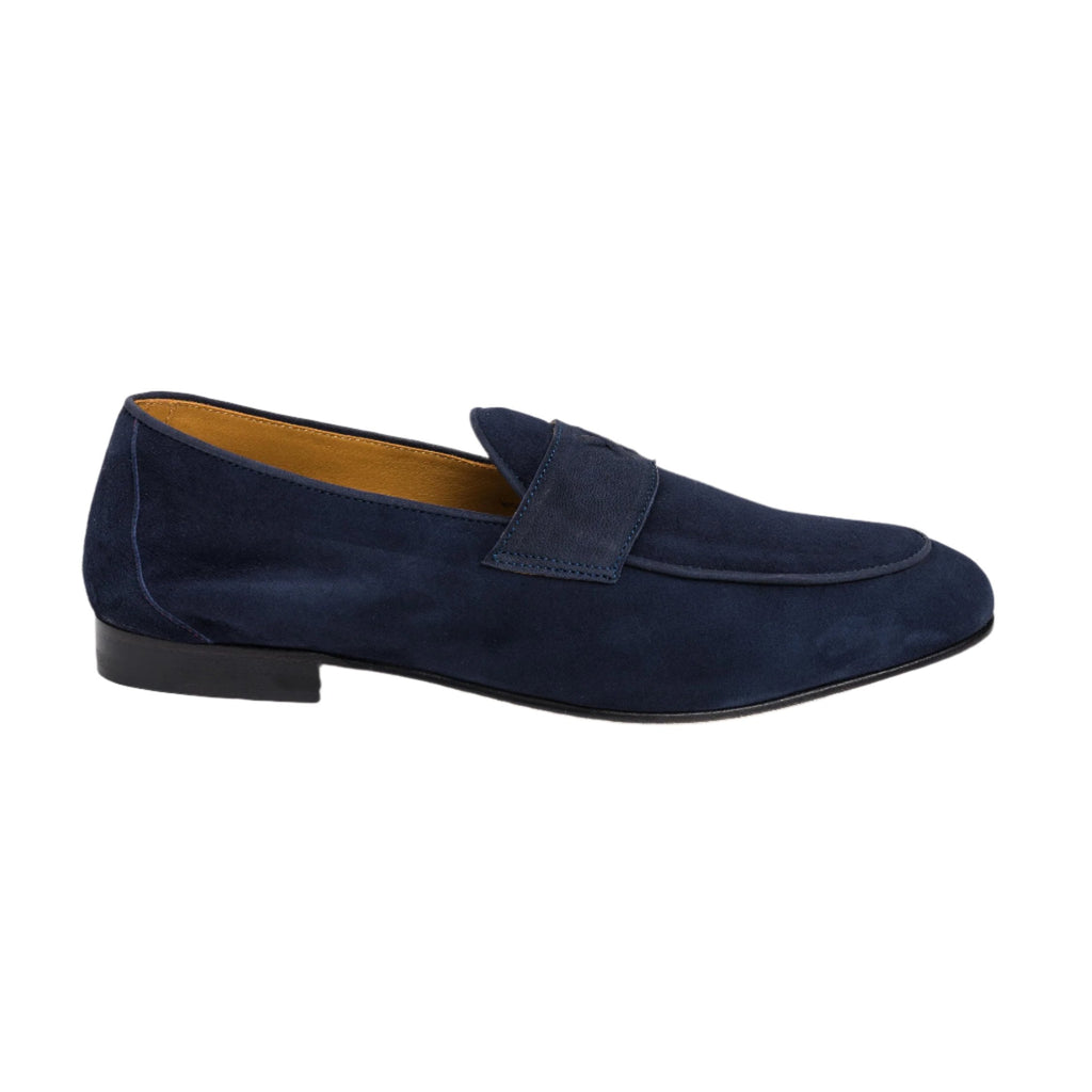 Men's Navy Suede Centesimo