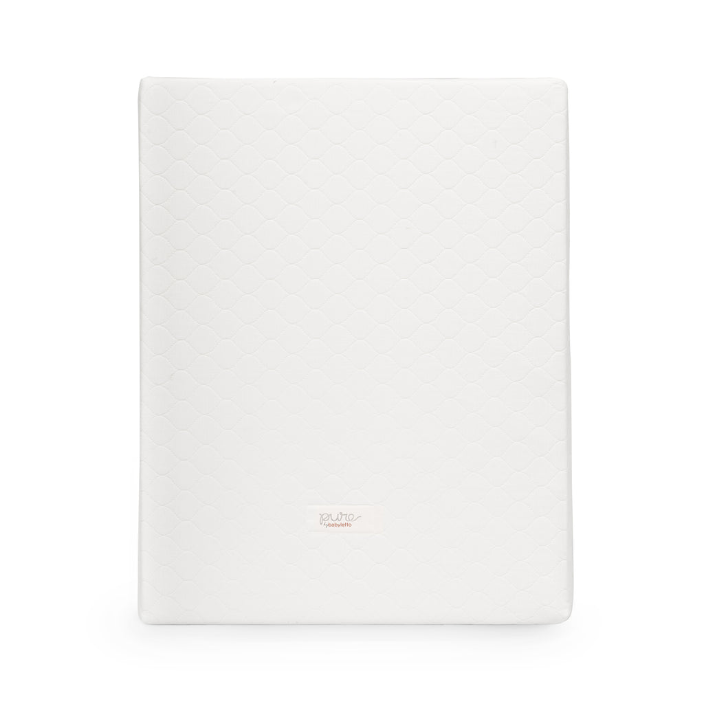 Pure Core Midi Crib Mattress w/ Hybrid Quilted Waterproof Cover (Lightweight) in White