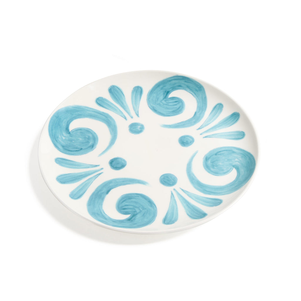 Kallos Salad Plate in Aqua
