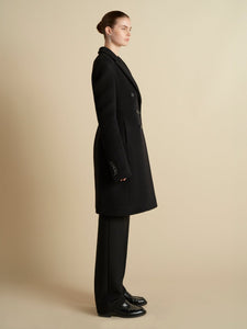 Wool Basque Tailored Overcoat - Marina Moscone